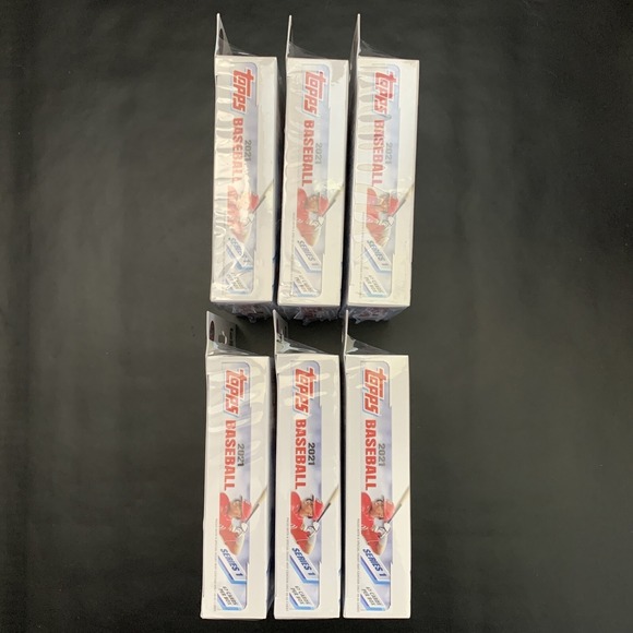 2021 Topps Baseball Series 1 Hanger Box 67 Cards Factory Sealed (Lot Of 6) NEW - Picture 6 of 9